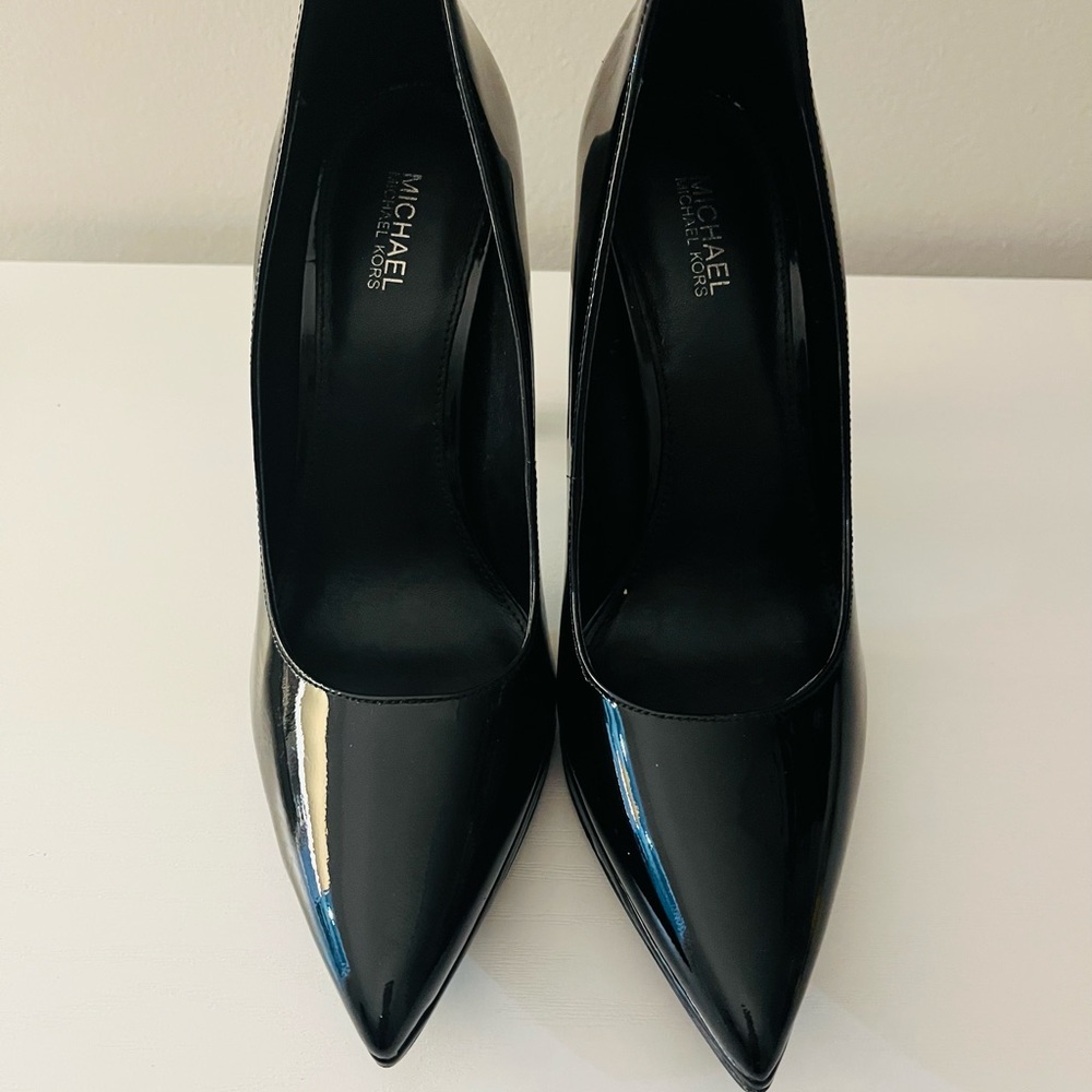 Michael Kors Shiny Black Heels